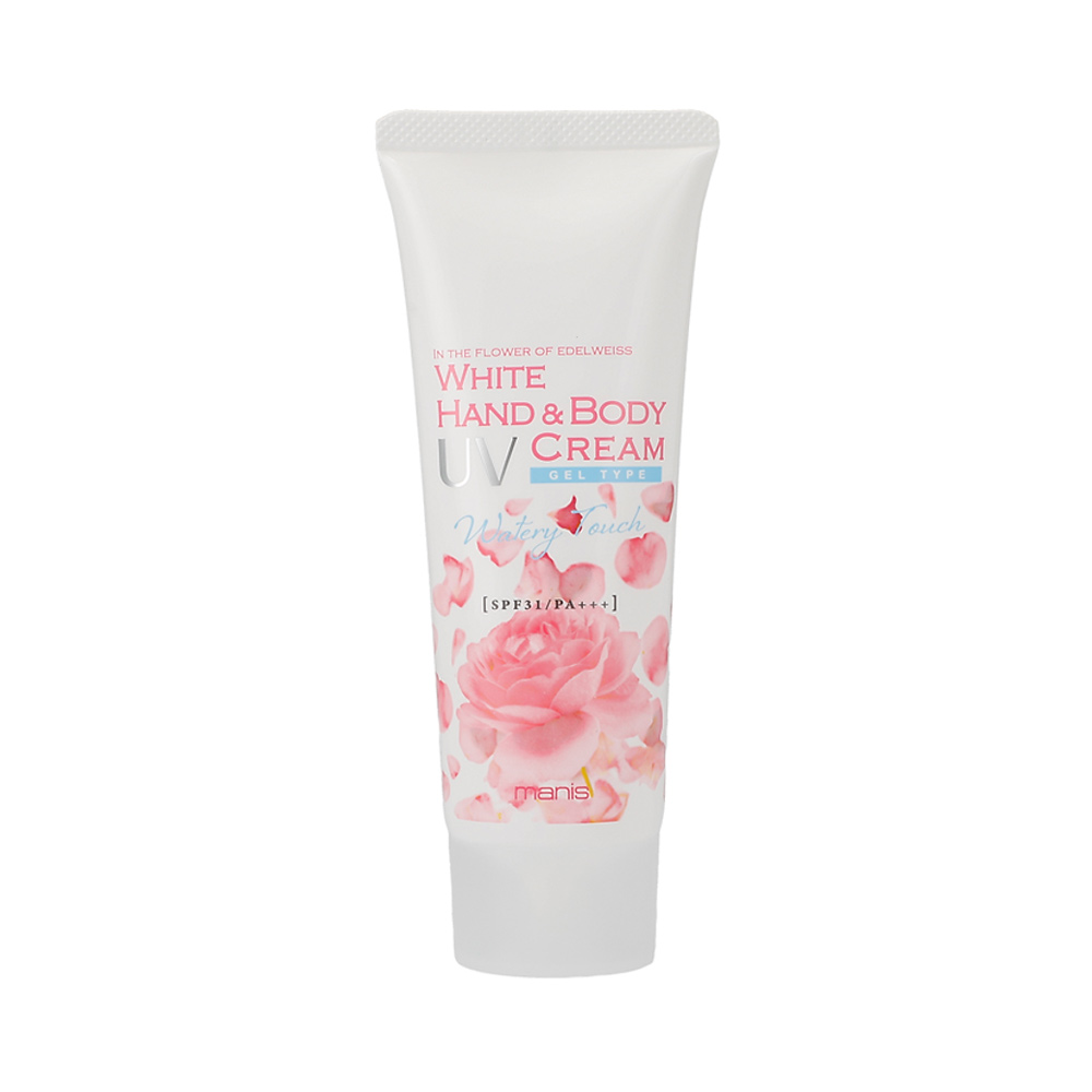 Kem chống nắng hương hoa Manis White Hand & Body UV Cream SPF31/PA++++ 80g