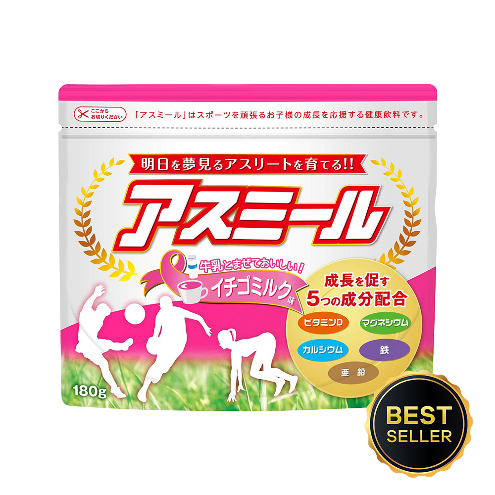 Sữa tăng chiều cao cho trẻ Asumiru Ichiban Boshi 180g (Vị dâu)