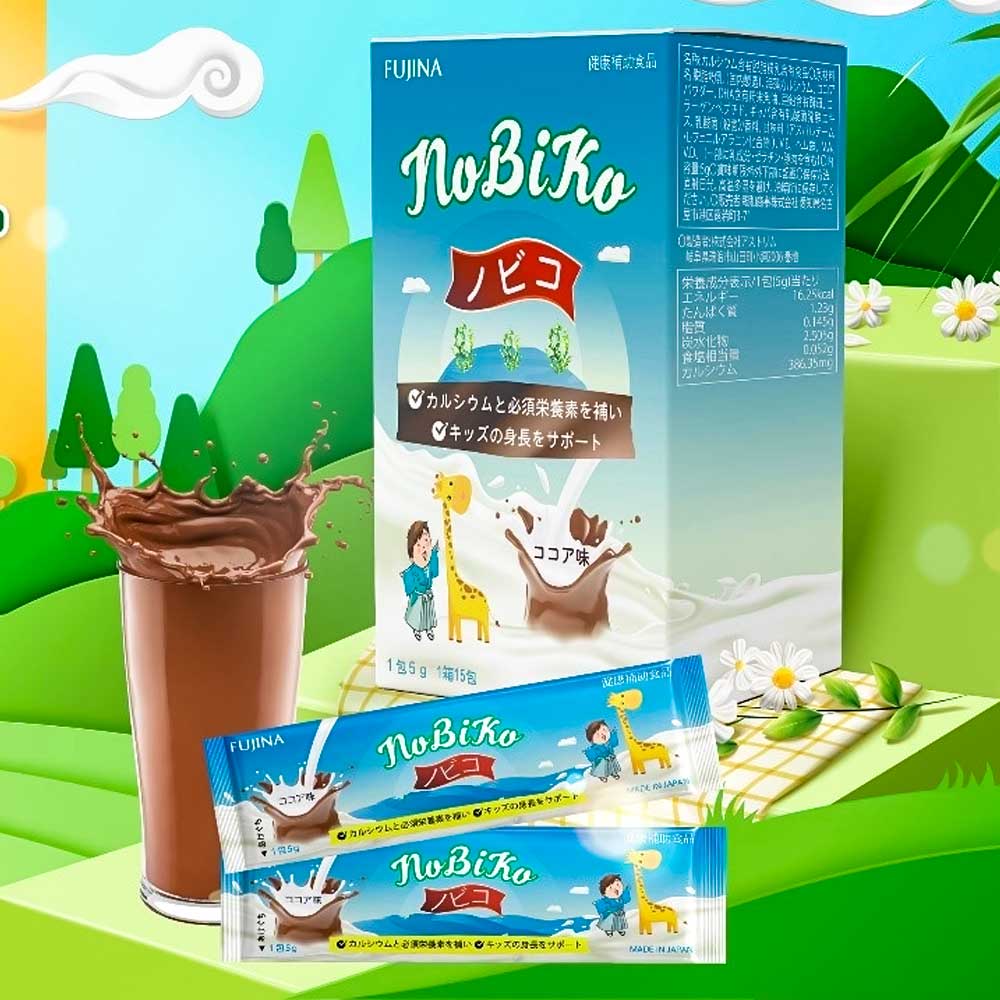 Sữa tăng chiều cao Nobiko Nhật Bản Hộp 15 gói 