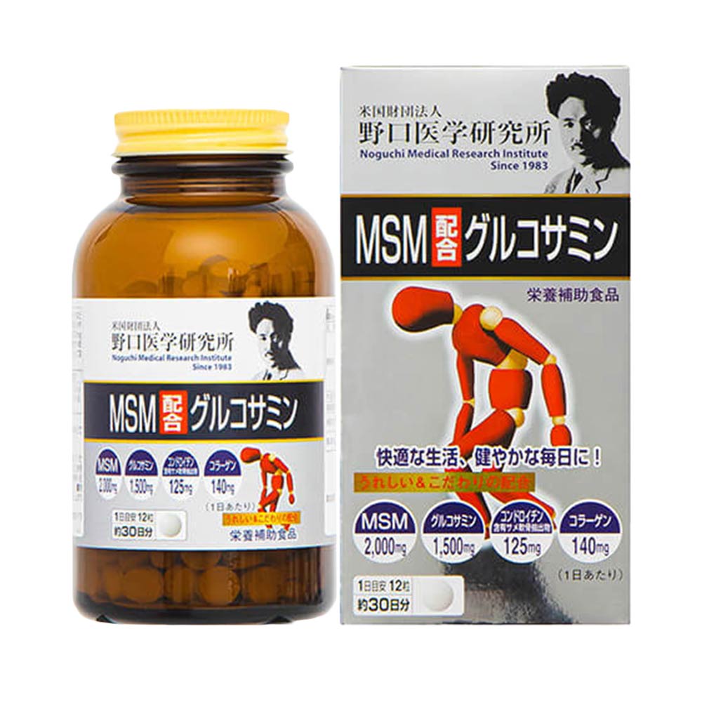 Viên hỗ trợ điều trị đau nhức xương khớp MSM Glucosamine Noguchi 360 viên
