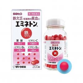 Viên uống hỗ trợ bổ máu Sato Nhật Bản 200 viên