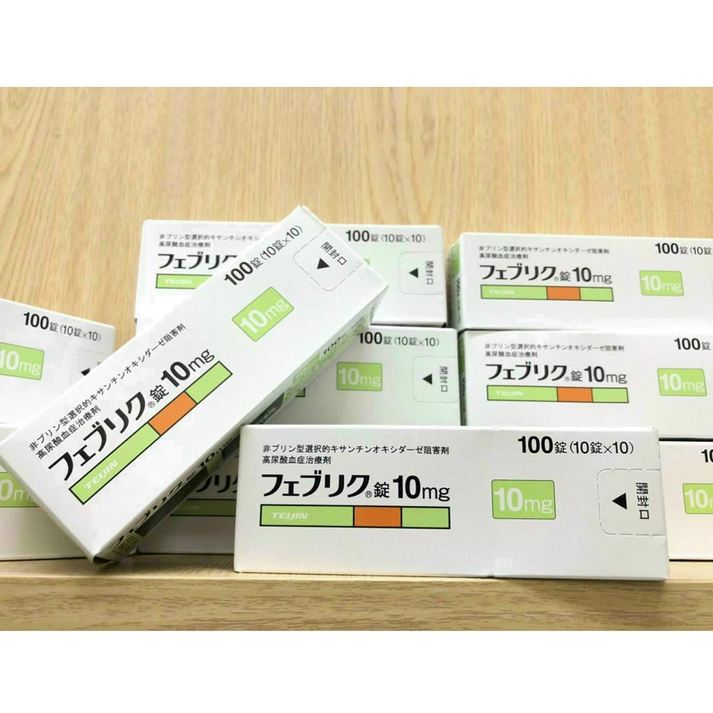 Viên uống hỗ trợ điều trị bệnh Gout Feburic Tablet 10mg 100 Viên