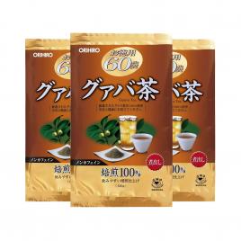 Combo 3 Gói trà giảm cân lá ổi Orihiro Guava 60 gói (Chính hãng)