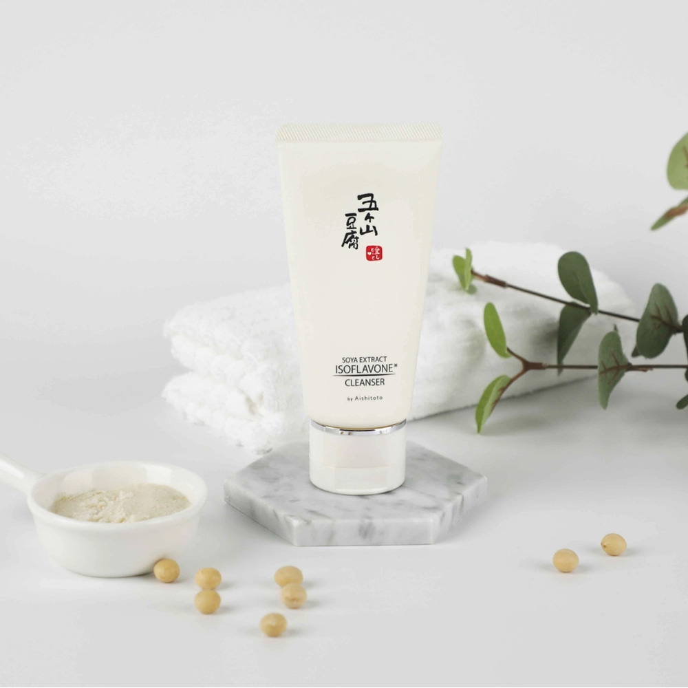 Sữa rửa mặt chiết xuất đậu nành Aishitoto Gokayama Soya Extract Facial Cleanser 60g