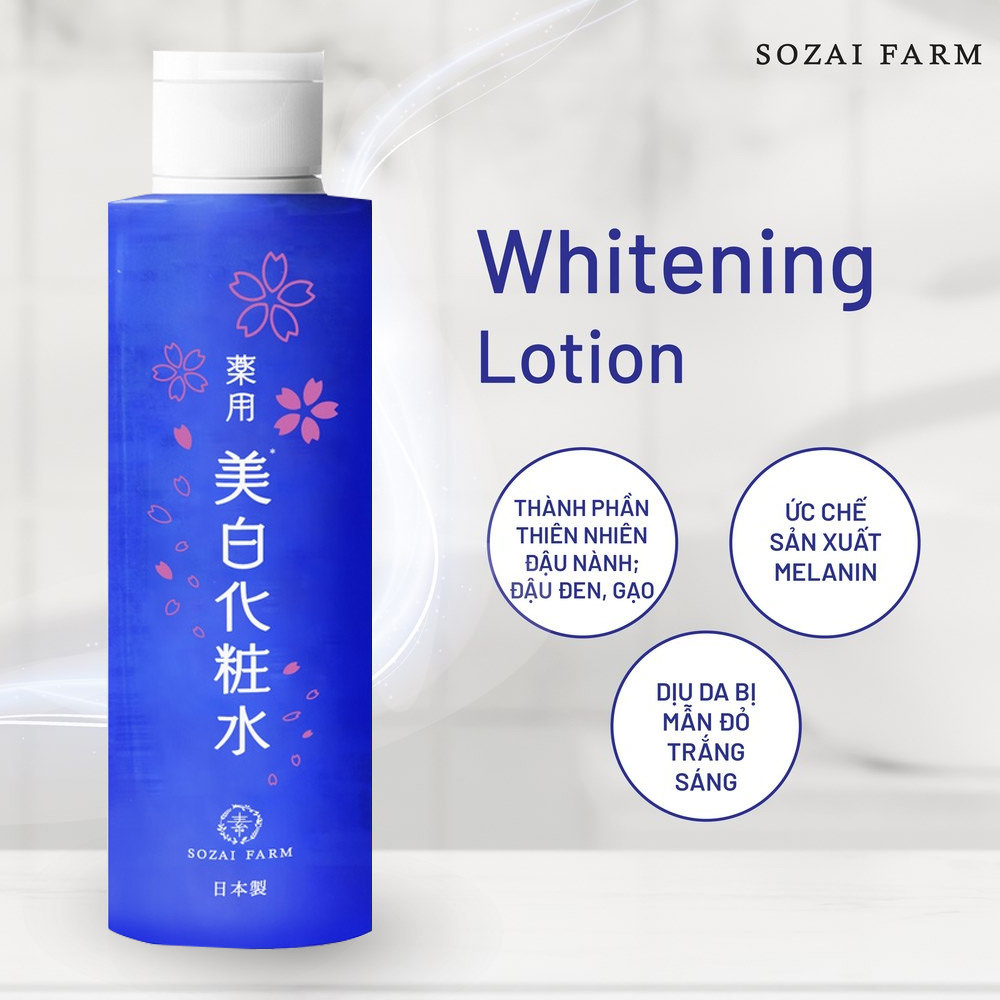 Sữa Dưỡng Trắng Aishitoto Sozai Farm Whitening Lotion 120ml