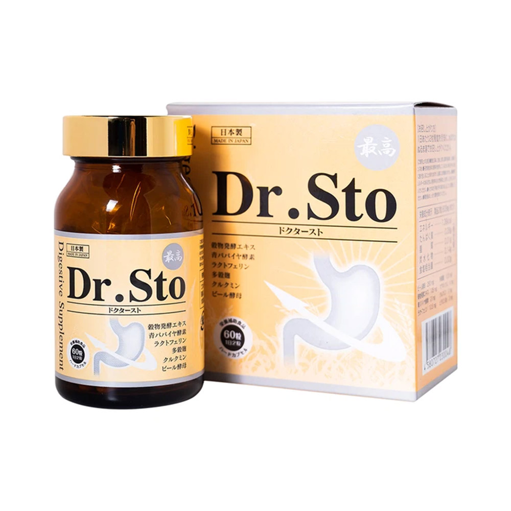 Viên uống hỗ trợ giảm triệu chứng đau và viêm loét dạ dày Dr. Sto Jpanwell 60 viên
