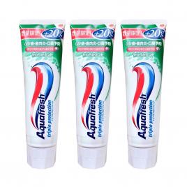 Combo 3 kem đánh răng Aquafresh 140g (Hương trà xanh)