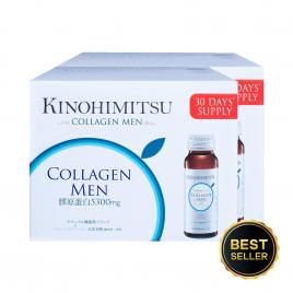 Combo 2 hộp nước uống đẹp da Kinohimitsu Collagen Men (Hộp 16 chai x 50 ml)