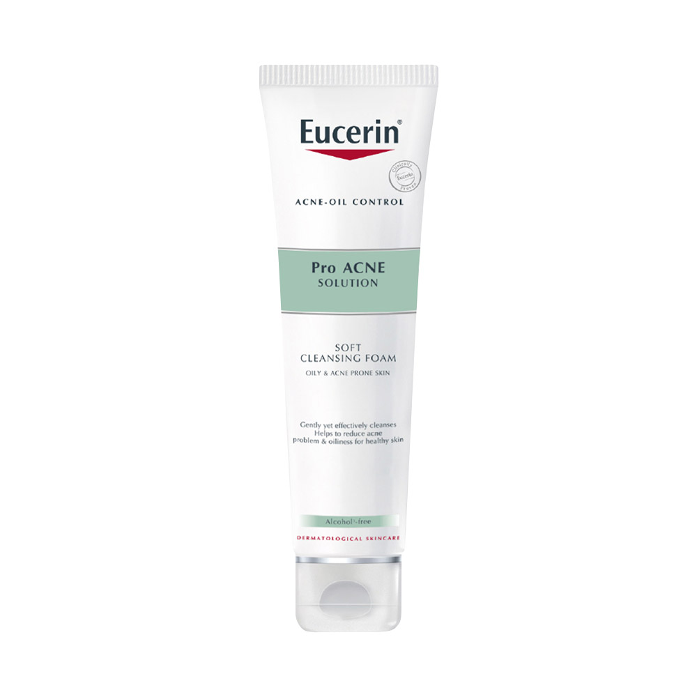 Sữa rửa mặt tạo bọt cho da nhờn, dễ nổi mụn Eucerin Pro Acne Cleansing Foam 50g/150g