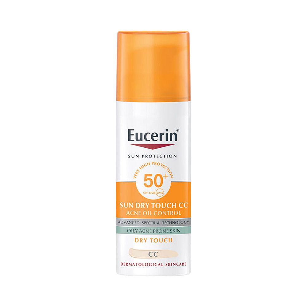 Kem trang điểm chống nắng kiểm soát nhờn Eucerin Sun Dry Touch CC Oil Control SPF50+ 50ml