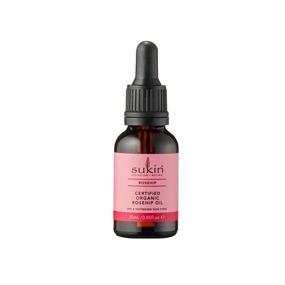 Tinh dầu tầm xuân dưỡng ẩm, sáng da Sukin Rosehip Certified Organic Rosehip Oil 25ml