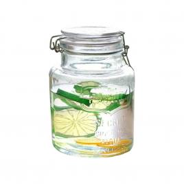 Bình thủy tinh nắp bật 1,5L