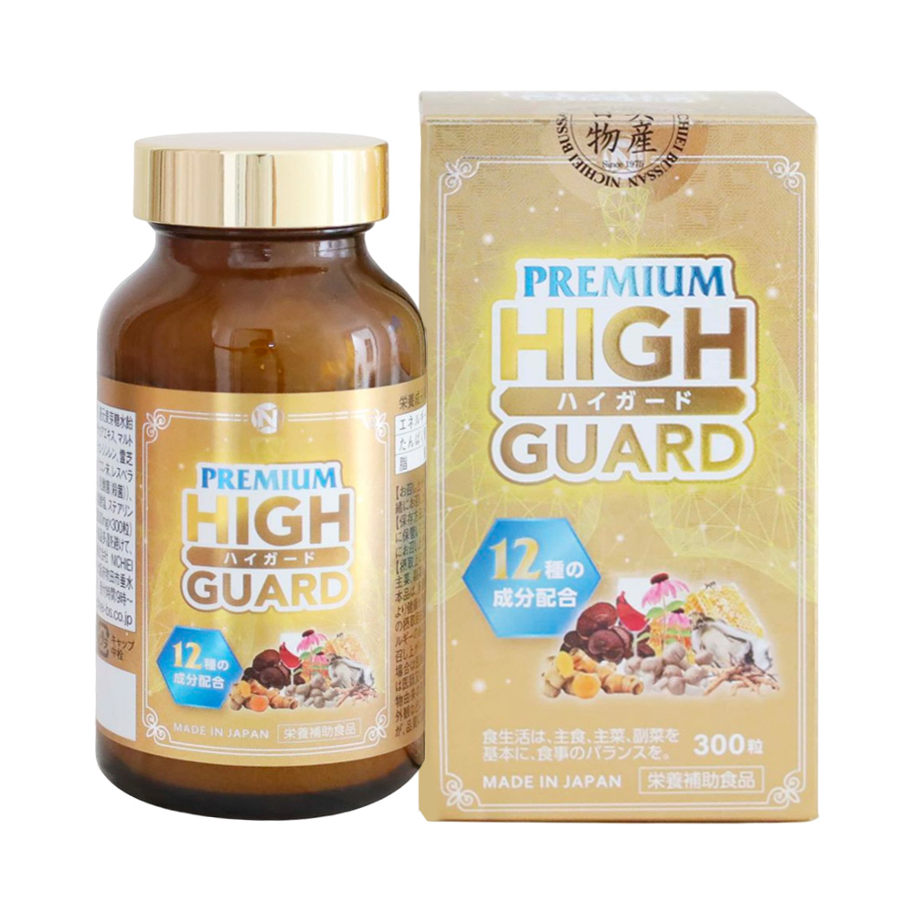 Viên uống bổ phổi Nichiei Bussan Nano Premium High Guard 300 viên 