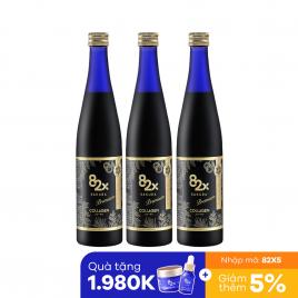 Combo 3 chai nước uống Collagen Mashiro 82x Sakura Premium 120.000mg 500ml