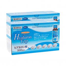 Combo 2 hộp Nước uống bổ sung Acid Hyaluronic Shinnippai Hyaluron Top (Hộp 10 chai x 50ml)