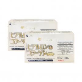 Combo 2 hộp nước uống Collagen Yến Fine Japan H&C Premium with Sallownest`s Bird (Hộp 10 chai x 50ml)