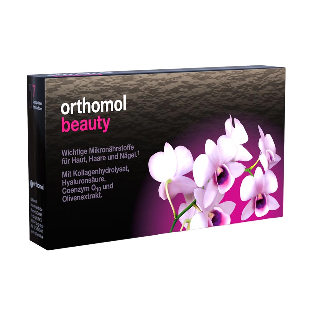 Nước uống Collagen từ Đức Orthomol Beauty cao cấp (Hộp 7 ống/30 ống) (1 ống x 20ml)