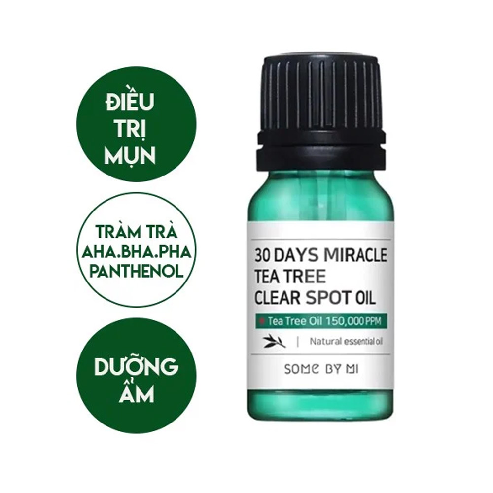 Tinh dầu tràm trà trị mụn Some By Mi 30 Days Miracle Tea Tree Clear Spot Oil 10ml