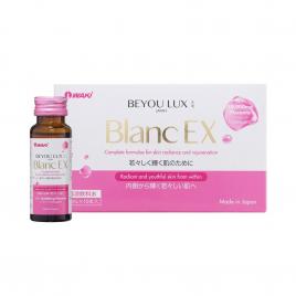 Nước Uống Sáng Da Placenta & Collagen 2in1 Beyou Lux Blanc EX (Hộp 10 chai x 50 ml)