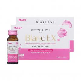 Combo 2 Nước Uống Sáng Da Placenta & Collagen 2in1 Beyou Lux Blanc EX (Hộp 10 chai x 50 ml)
