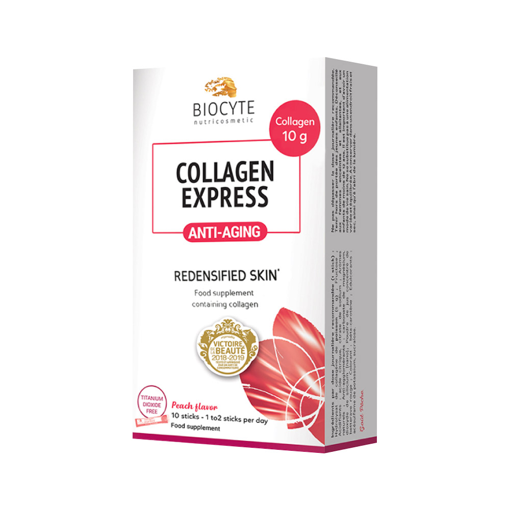Bột Collagen làm đẹp da Biocyte Collagen Express (Hộp 10 gói x 6g)