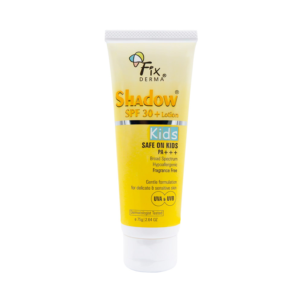 Lotion chống nắng dành cho trẻ em Fixderma Shadow SPF 30+ Lotion Kids 75ml