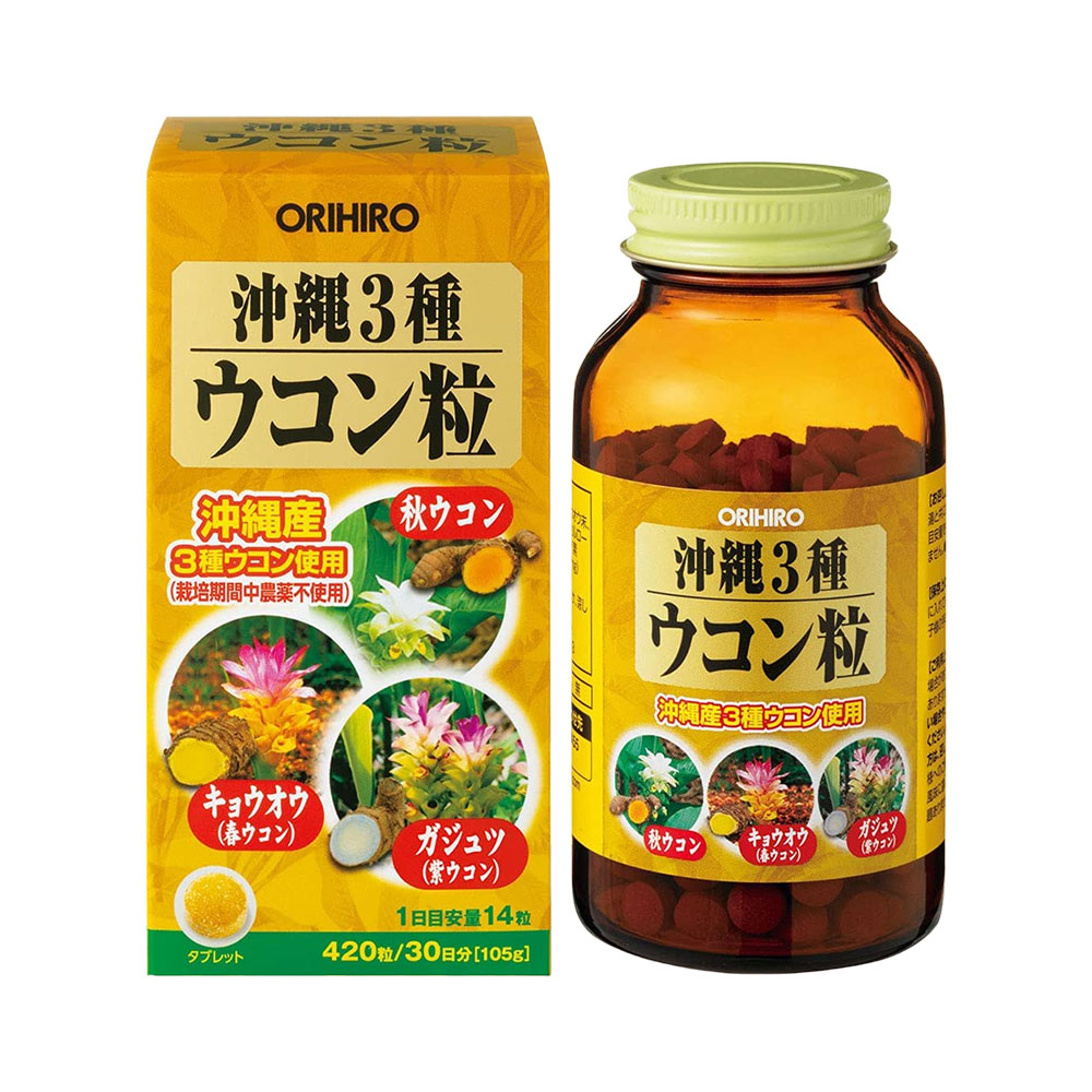 Viên uống hỗ trợ gan nghệ 3 mùa Okinawa Orihiro 420 viên