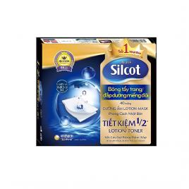 Bông tẩy trang, đắp dưỡng miếng đôi Silcot (40 miếng/Hộp)