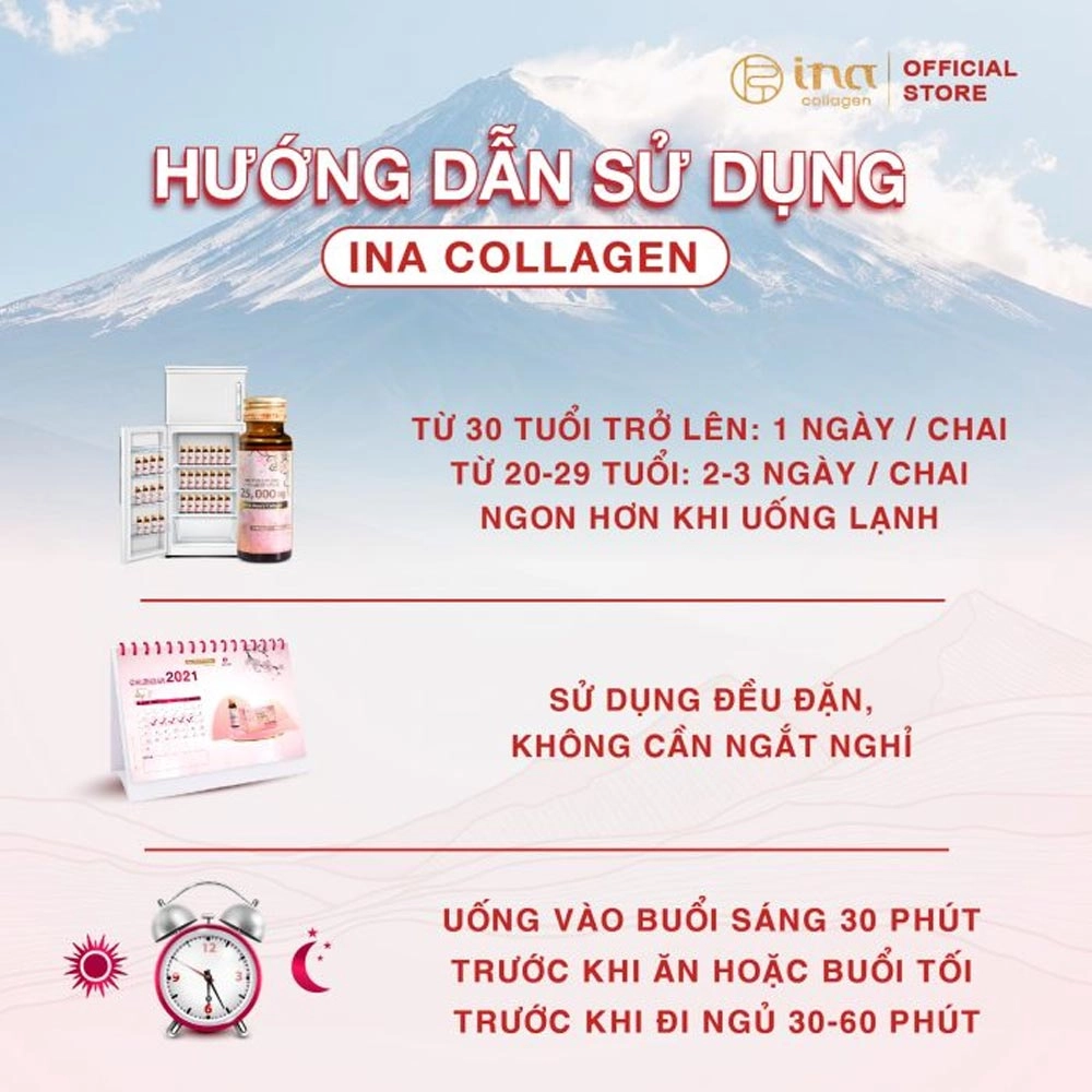 Special Set Collagen Peptide INA 25,000mg (Hộp 10 chai x 50ml)