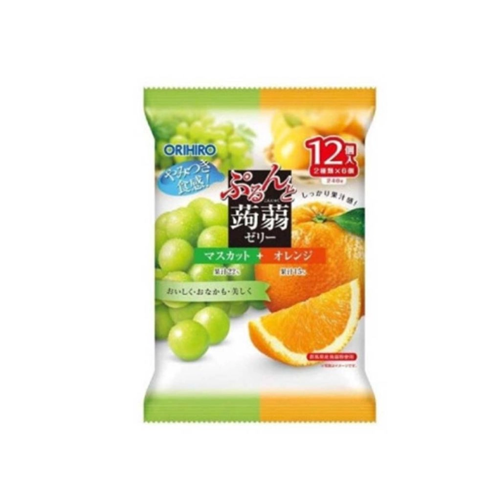 Combo 12 Túi Kẹo thạch trái cây Orihiro Nhật Bản (12 viên/Túi)