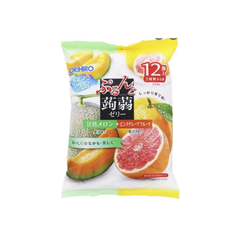 Combo 6 Túi Kẹo thạch trái cây Orihiro Nhật Bản (12 viên/gói)