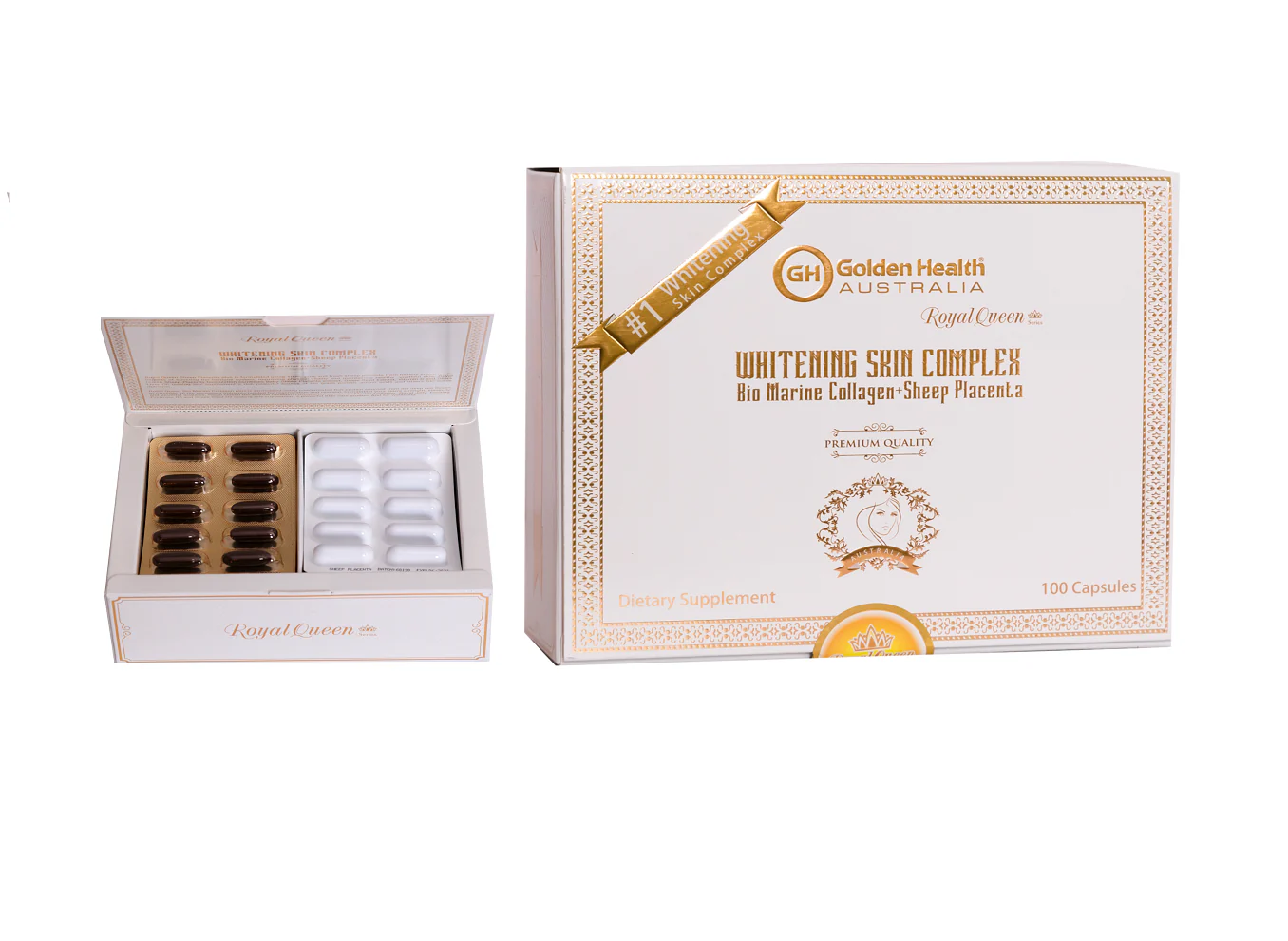 Viên uống trắng da Golden Health Whitenting Skin Complex Úc 100 viên