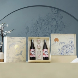 Hộp quà Vạn Phúc rượu sake Nishi no Seki Hana 720ml
