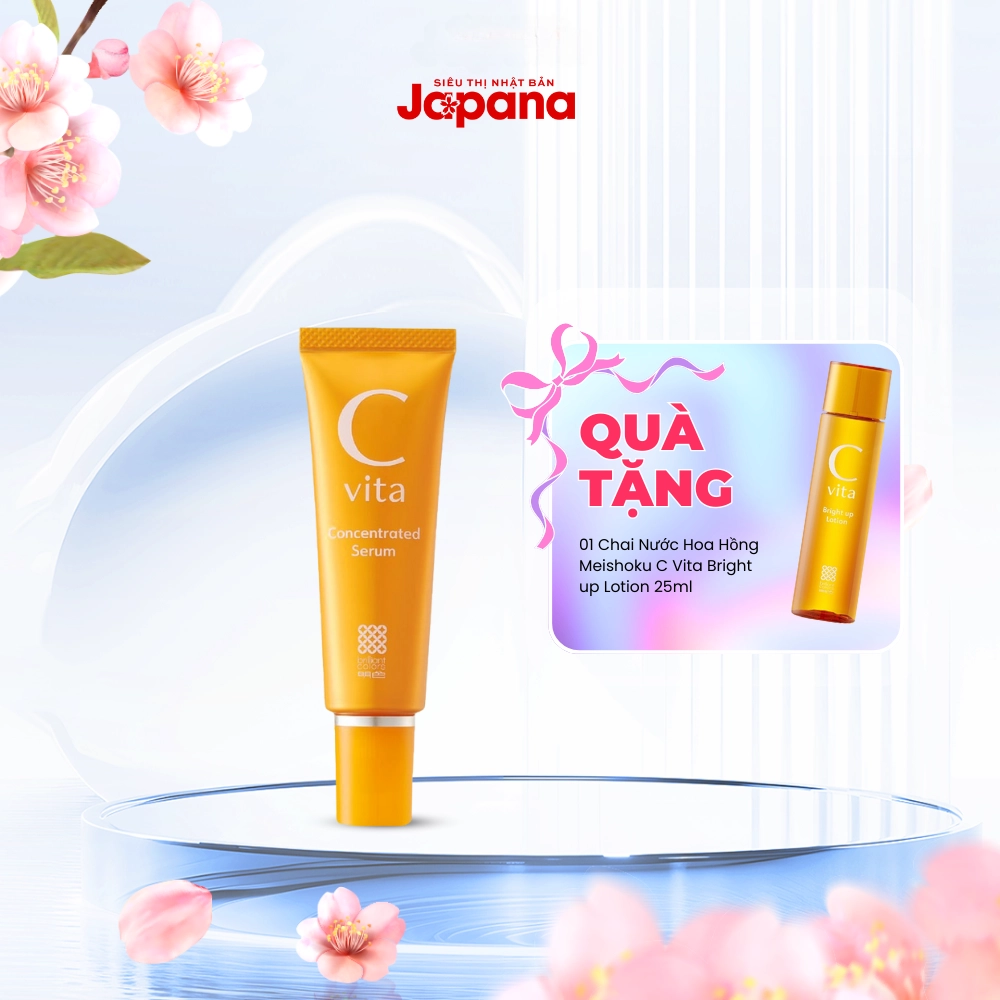 Tinh chất dưỡng trắng, giảm thâm Meishoku C Vita Concentrated Serum 30ml