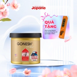 Gel thơm cho xe ô tô Nippon Kodo Gonesh Air No.4 78g (Hương đào và cherry)