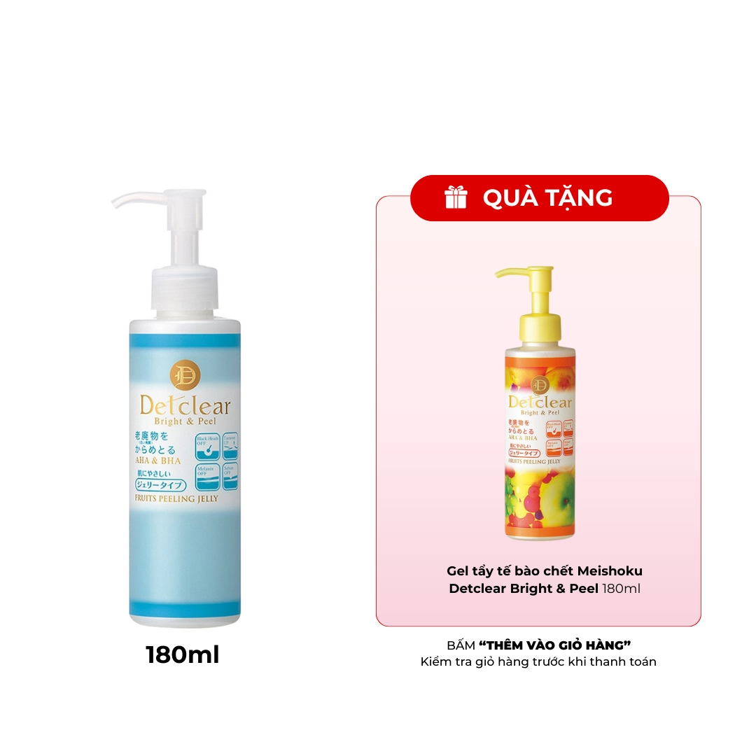 Gel tẩy tế bào chết Meishoku Detclear Bright & Peel 180ml (Không mùi)