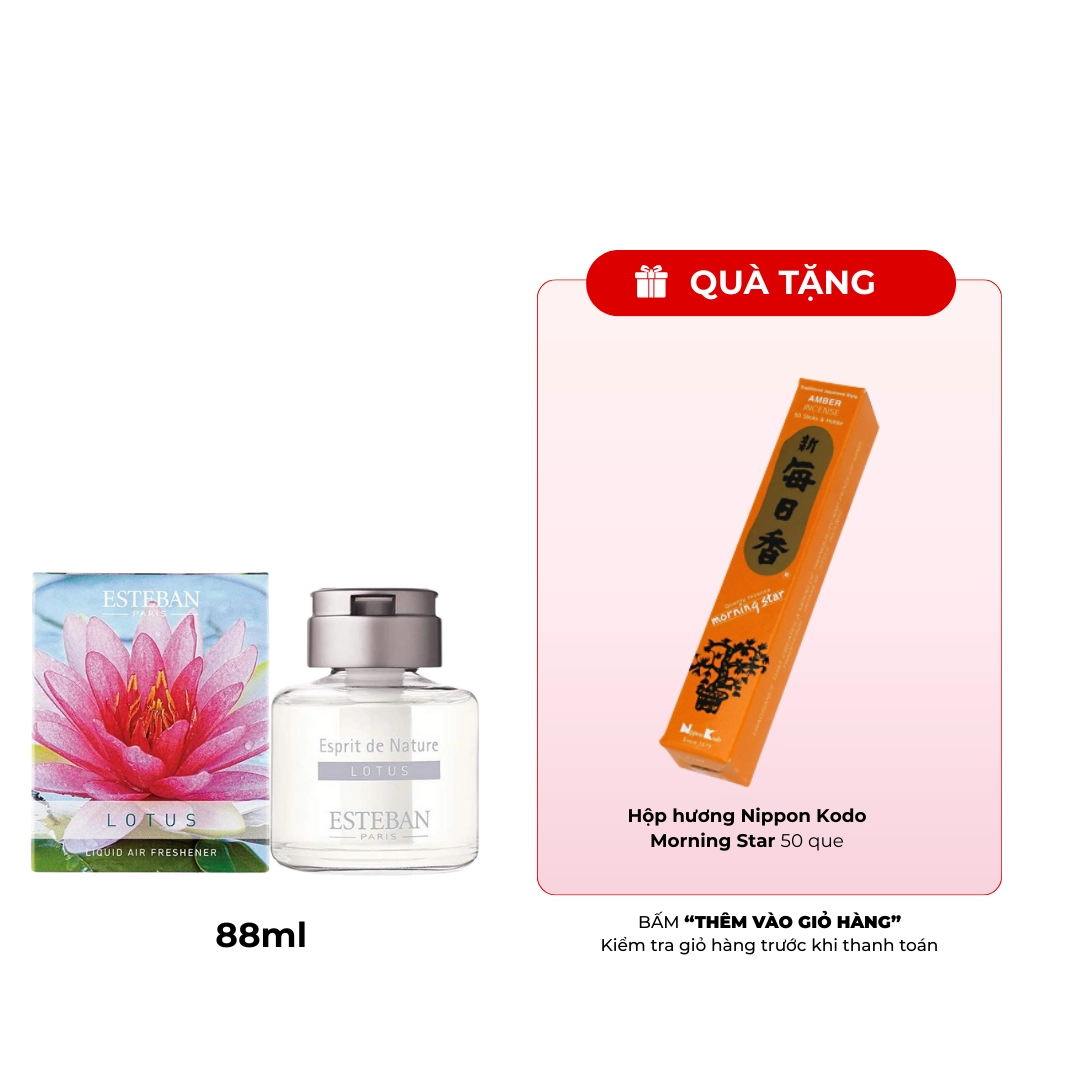 Nước hoa dùng trong ô tô Nippon Kodo Esteban 88ml (Hương hoa sen)