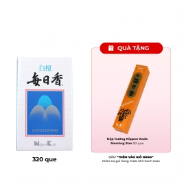 Hương Nippon Kodo Mainichiko Byakudan 320 que (Hương gỗ đàn hương)