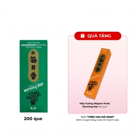 Hương Nippon Kodo Morning Star Cedawood 200 que (Hương gỗ tuyết tùng)