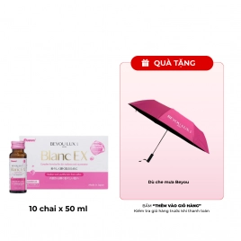 Nước Uống Sáng Da Placenta & Collagen 2in1 Beyou Lux Blanc EX (Hộp 10 chai x 50 ml)