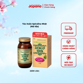 Tảo xoắn Spirulina Japan Algae Nhật Bản 2200 viên (Chính hãng)