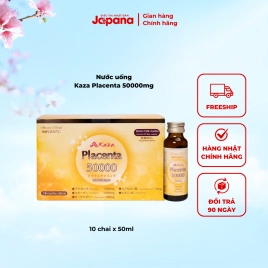 Nước uống tinh chất nhau thai Kaza Placenta 50000mg (Hộp 10 chai x 50ml)