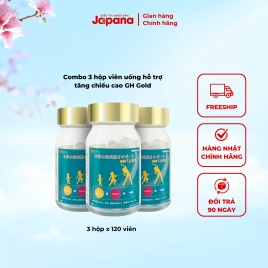Combo 3 hộp viên uống hỗ trợ tăng chiều cao GH Gold Nhật Bản 120 viên