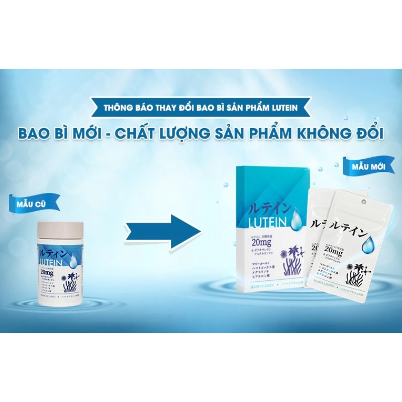 Viên uống bổ mắt, tăng cường thị lực LUTEIN 60 viên