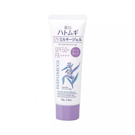 Kem chống nắng nâng tông & dưỡng ẩm da Hatomugi The Tone Up UV Milky Gel UV Care & Tone Up SPF50+ PA++++ 70g