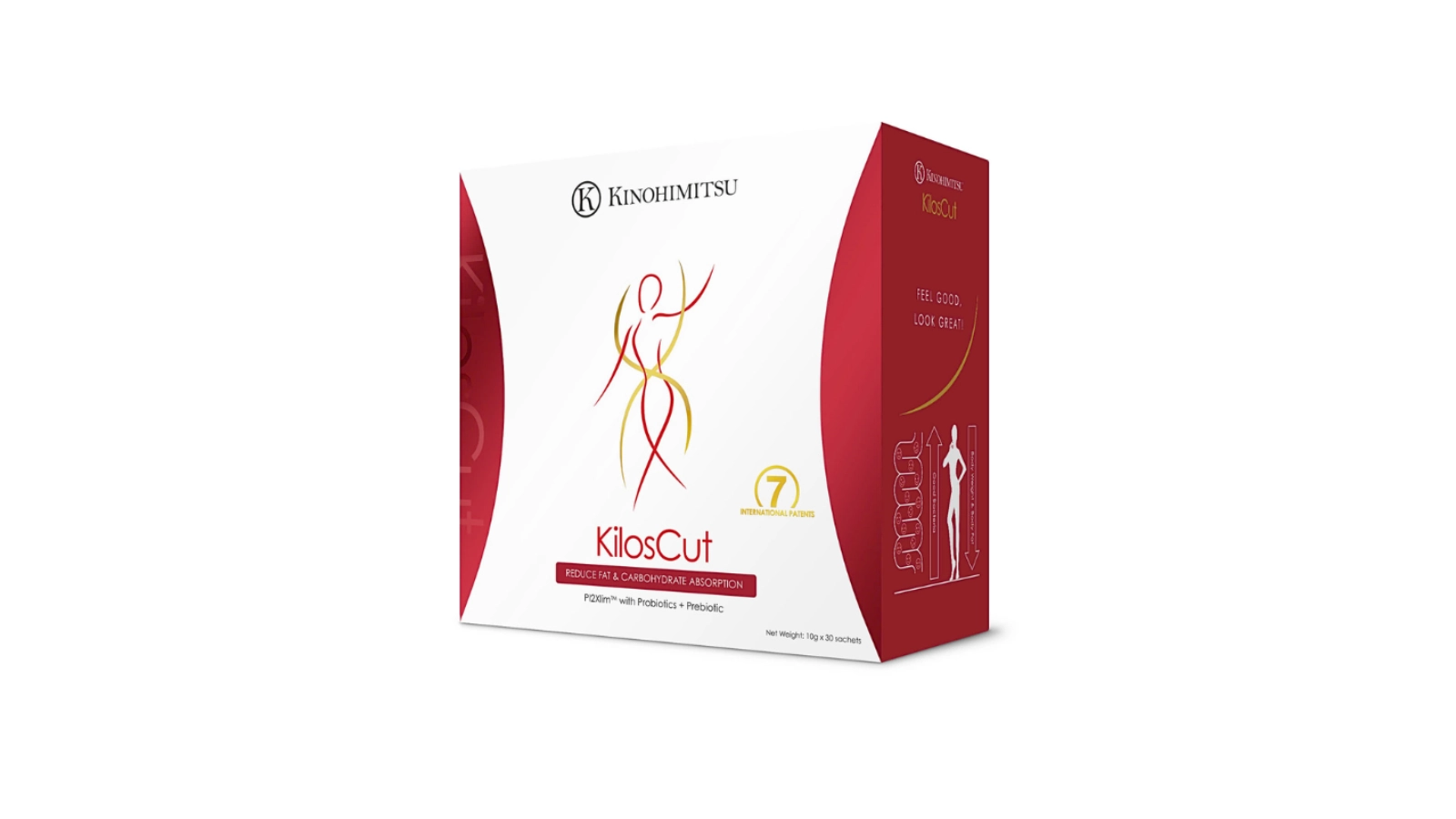 Bột uống giảm cân và giảm mỡ nội tạng cao cấp Kinohimitsu Kiloscut 10g - Date 2/2026