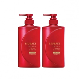 Combo 2 Dầu gội dưỡng tóc bóng mượt Shiseido Tsubaki Premium Moist 490ml