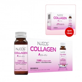 Nước uống Collagen chống lão hóa, trắng da Nucos Collagen 7000 (Hộp 10 chai x 30 ml)