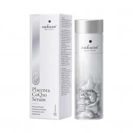 Combo 2 Serum dưỡng trắng, chống lão hóa Sakura Beauty Solution Placenta CoQ10 40 viên