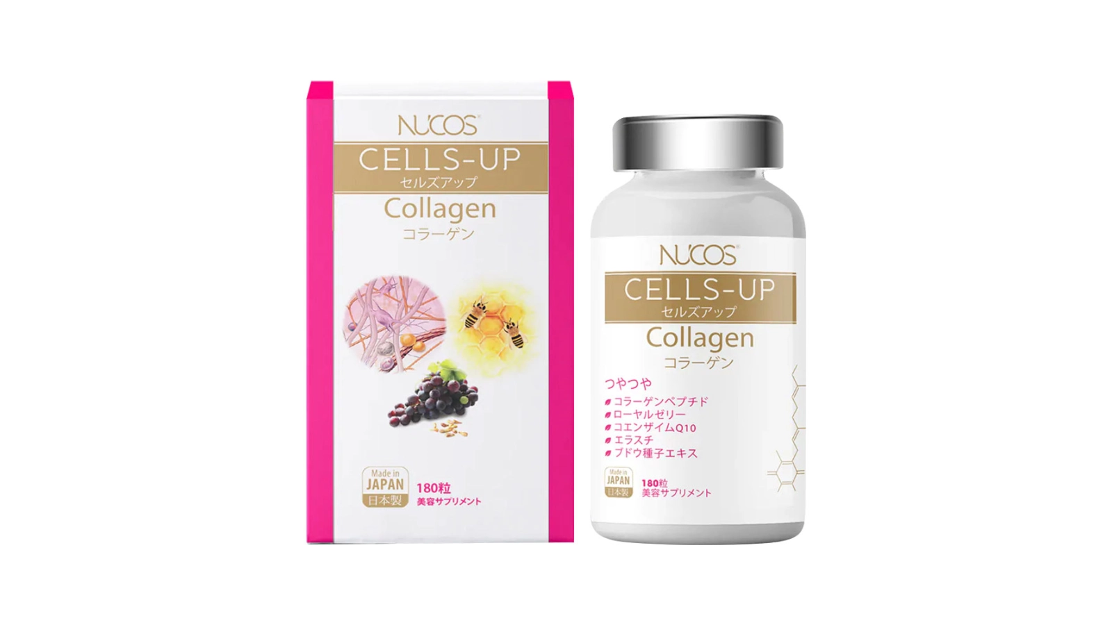 Viên uống Collagen ngăn ngừa lão hóa Nucos Cells-up Collagen 250mg 180 viên